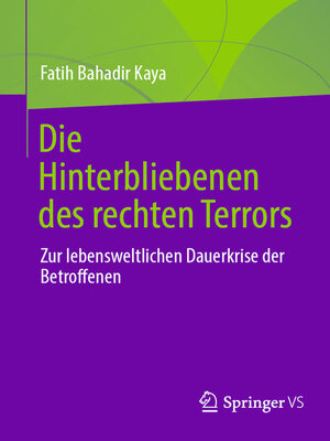 cover image of Die Hinterbliebenen des rechten Terrors